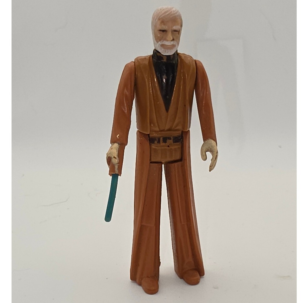 Kenner Star Wars Action Figure 3.75in Brown Fair 1977 Obi-Wan Kenobi